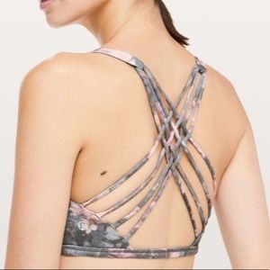 Lululemon floral free to be wild bra size 8